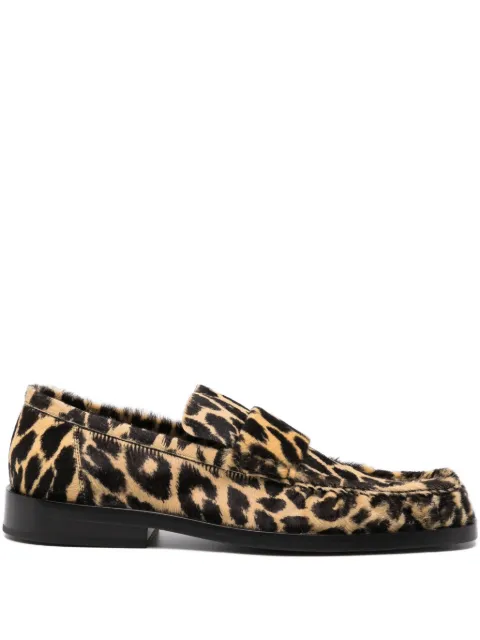 Jil Sander leopard-print loafers