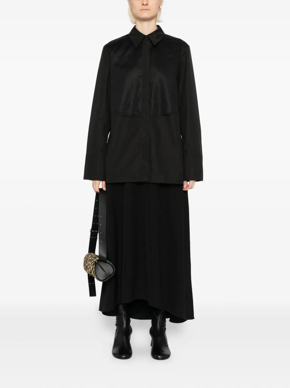 Jil Sander Katoenen blouse - Zwart