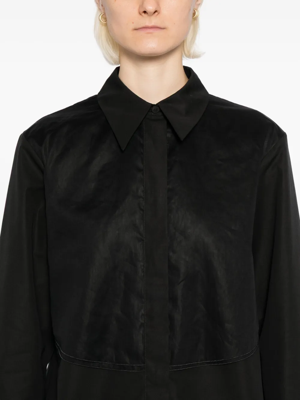 Jil Sander Katoenen blouse Zwart