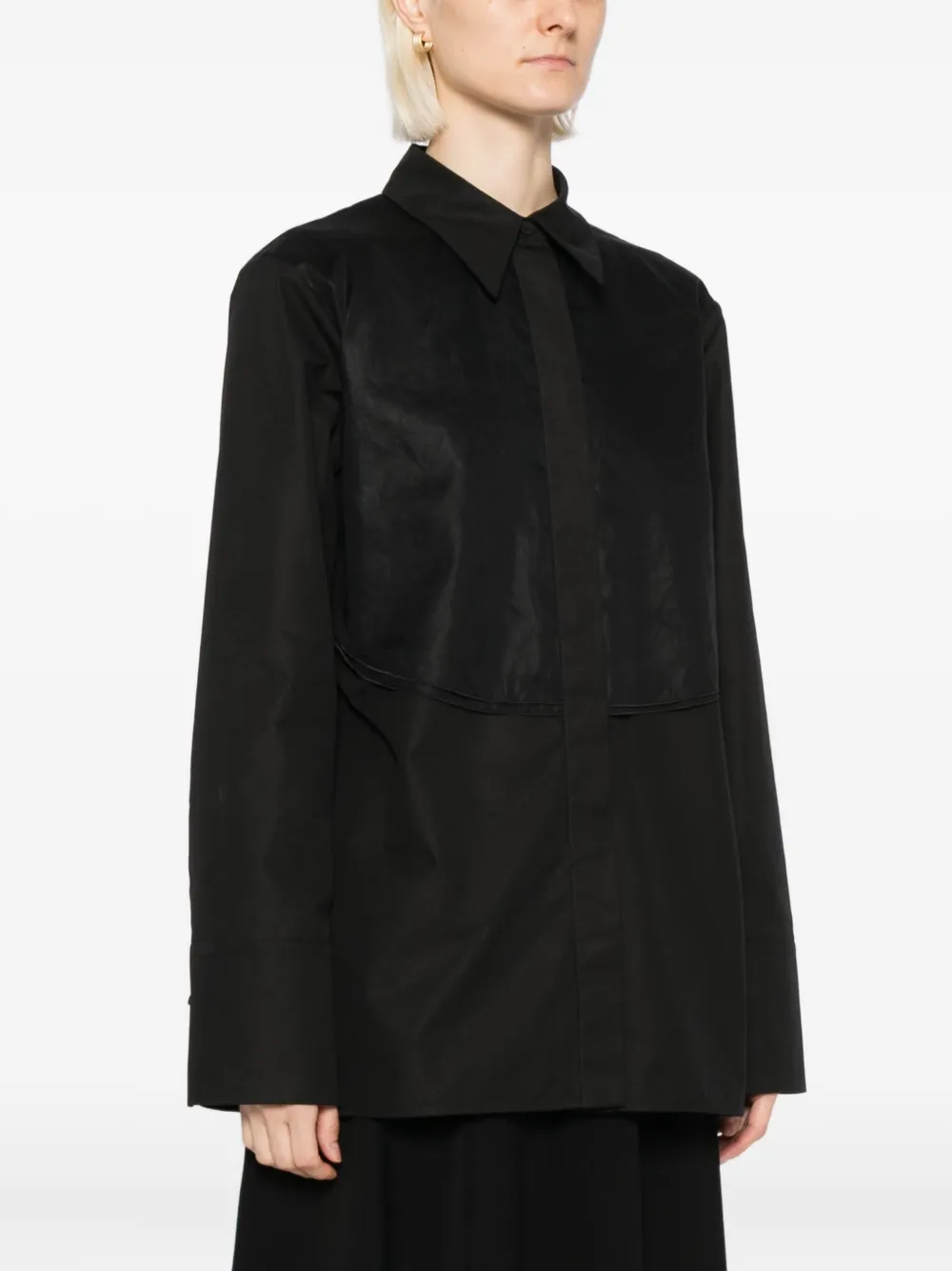 Jil Sander Katoenen blouse Zwart