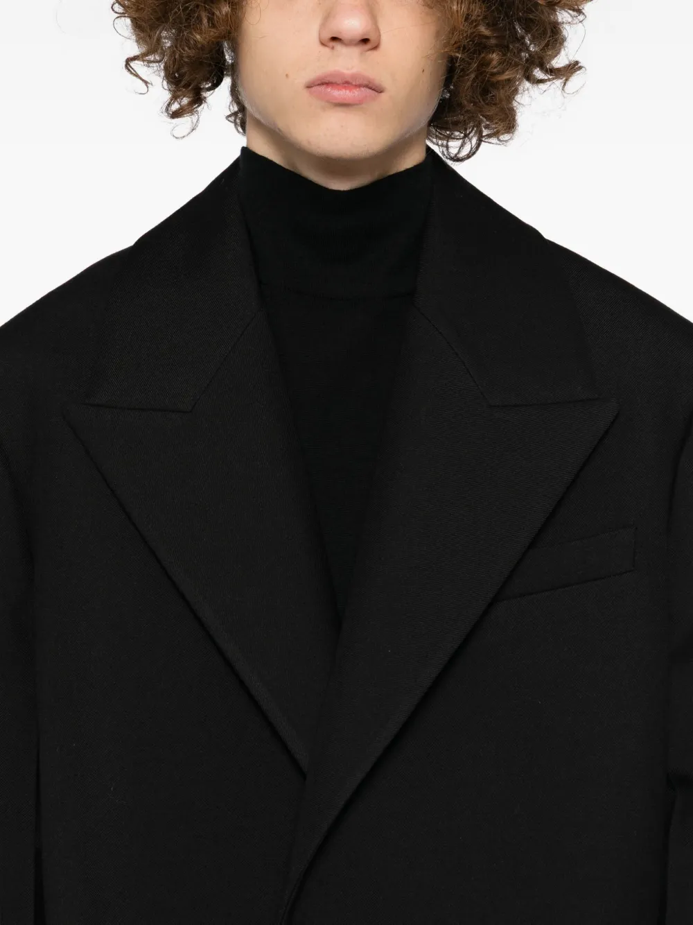 Jil Sander Blazer met enkele rij knopen Zwart