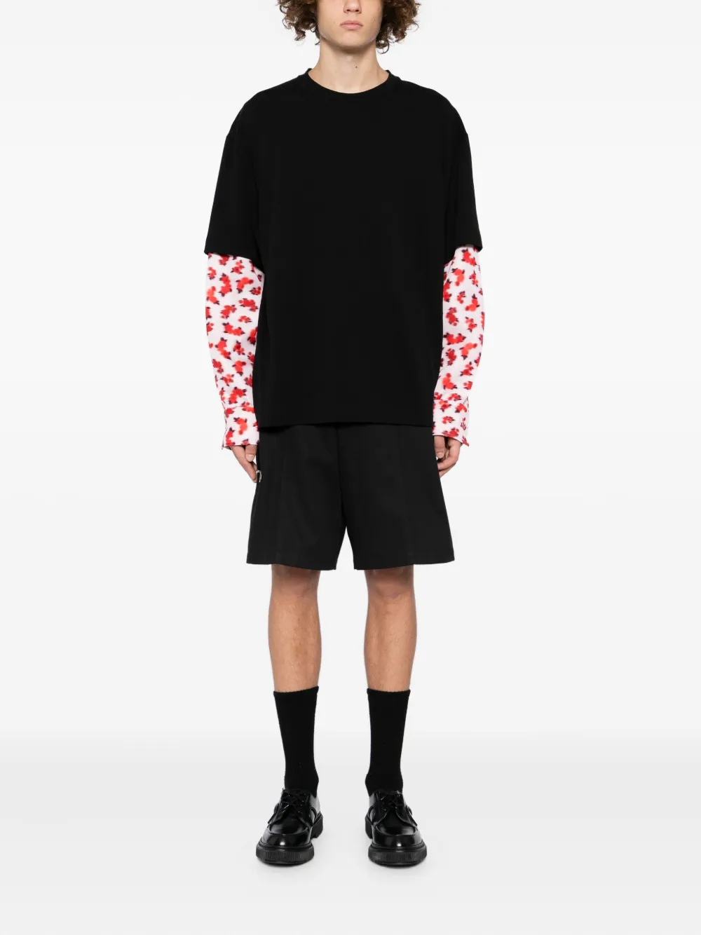 Jil Sander T-shirt met ronde hals - Zwart