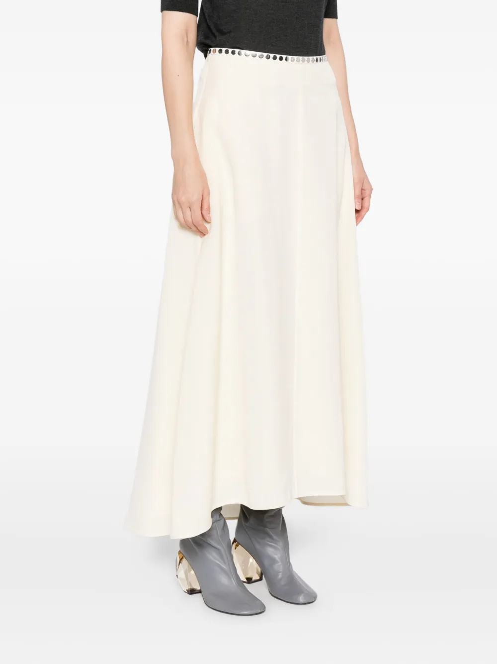 Jil Sander Rock Mit Geknöpfter Taille In Brown