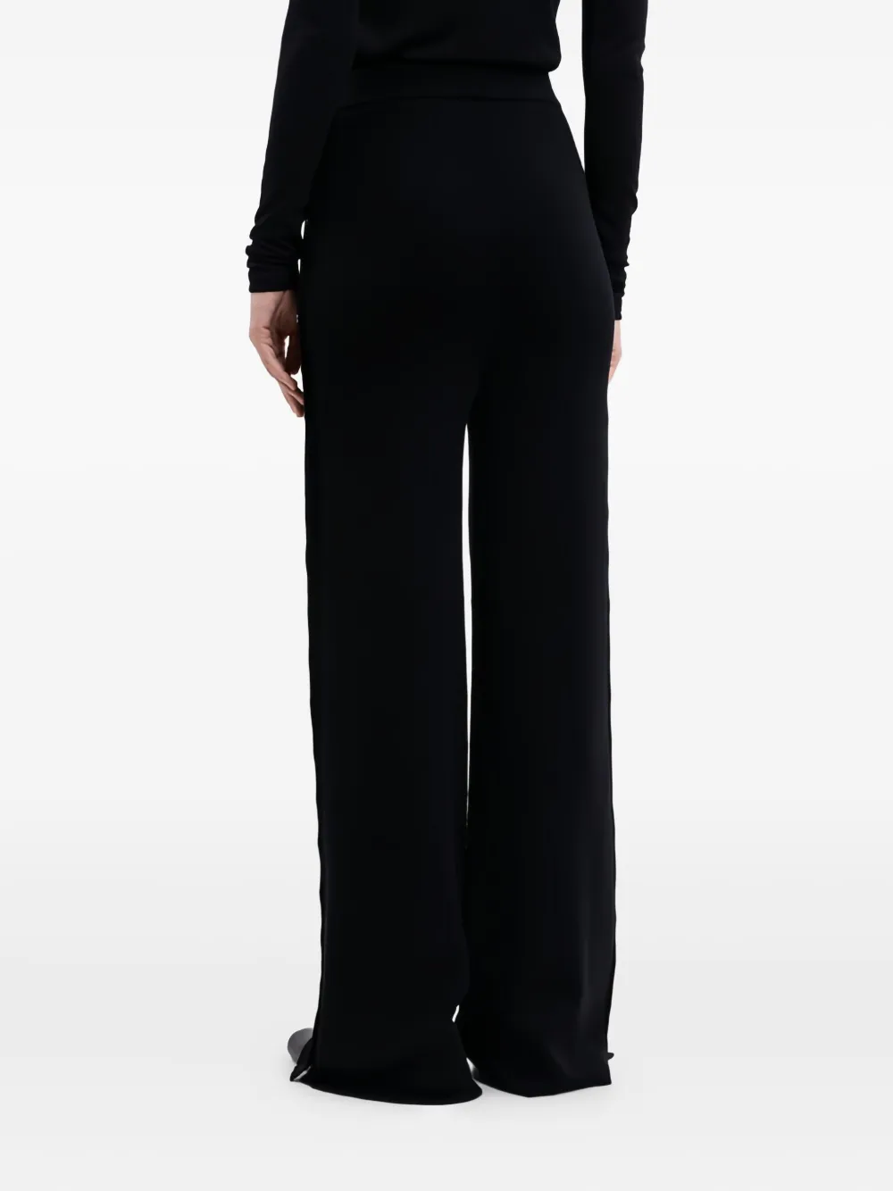 Jil Sander Button-detailed Trousers In Black