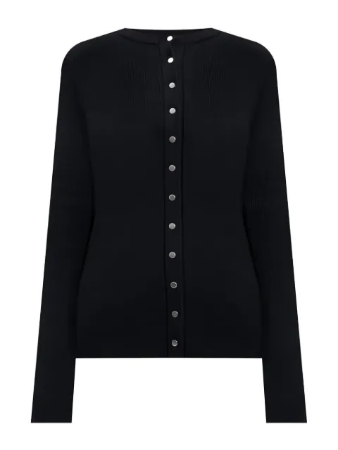 Jil Sander ribbed front-button cardigan