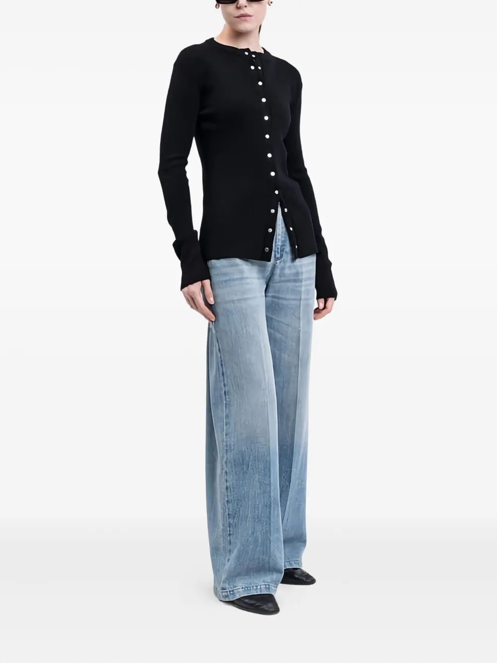 Jil Sander ribbed front-button cardigan | Cardigans | Image 2