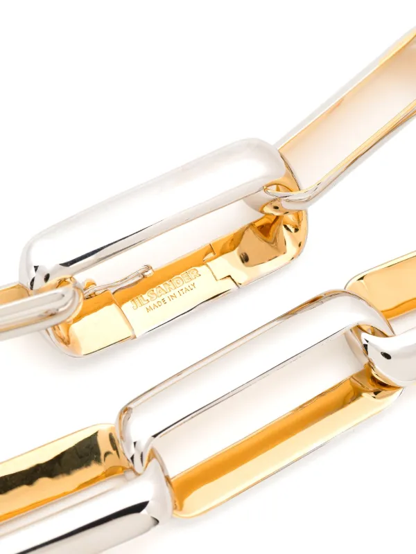 JIL SANDER ゴールドチェーンバングル Jil Sander アンカーチェーン ブレスレット | ゴールドトーン