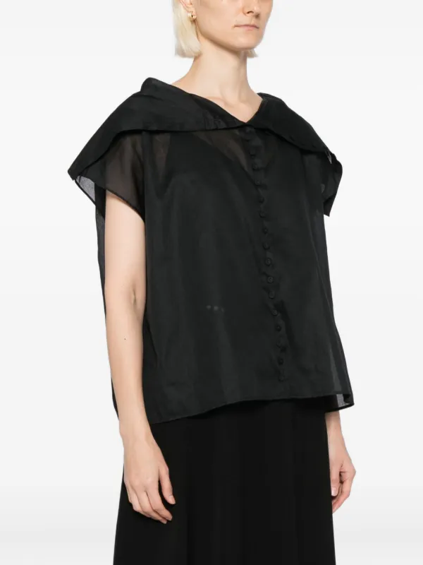 Jil Sander コットン ブラウス | ブラック | FARFETCH JP