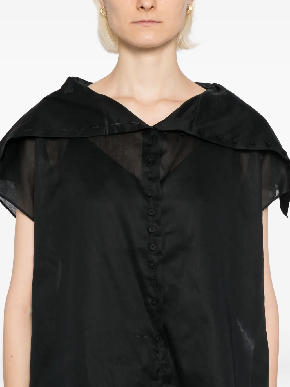 Jil Sander Katoenen shirt Zwart