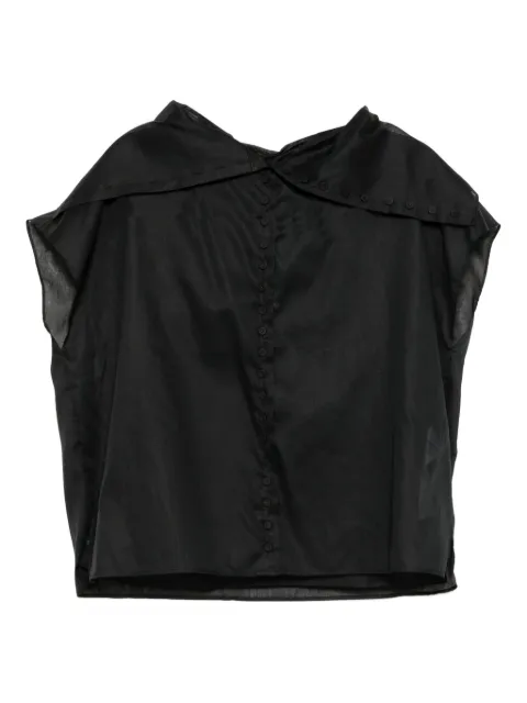 Jil Sander cotton caped top