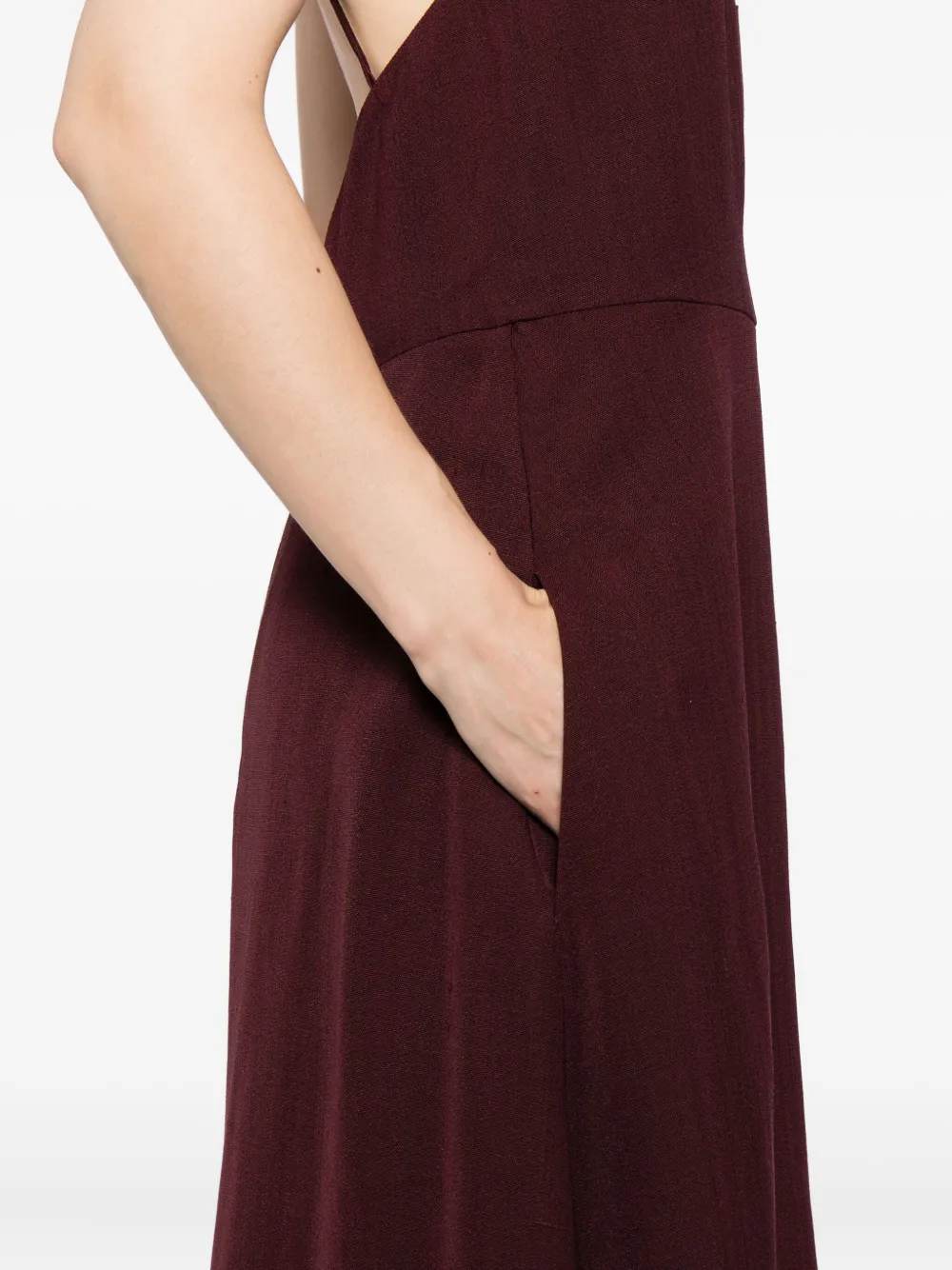 Jil Sander Mouwloze jurk Rood