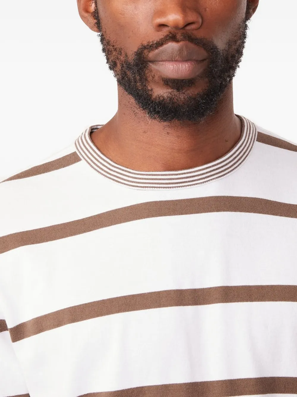 Officine Generale Gestreept T-shirt Wit