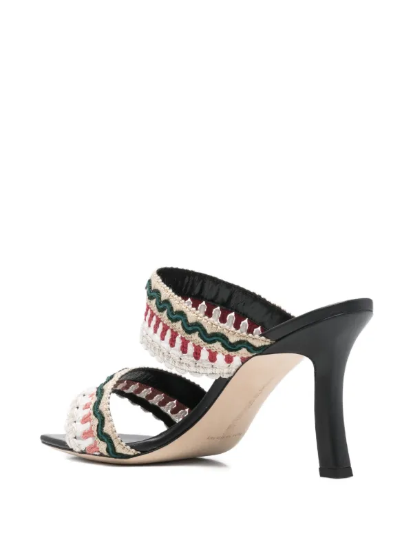 Manolo Blahnik Mabecomu 95mm ウーブンサンダル | ニュートラル