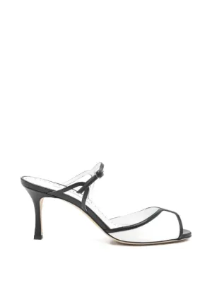Manolo Blahnik Clementel 80mm サンダル | ブラック | FARFETCH JP