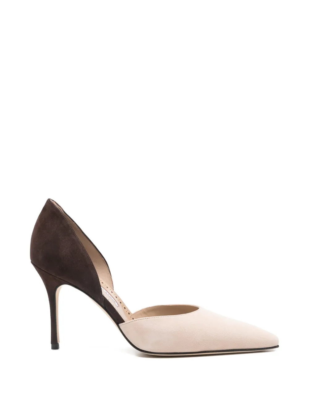 Manolo Blahnik Taylerbinu pumps met puntige neus Beige