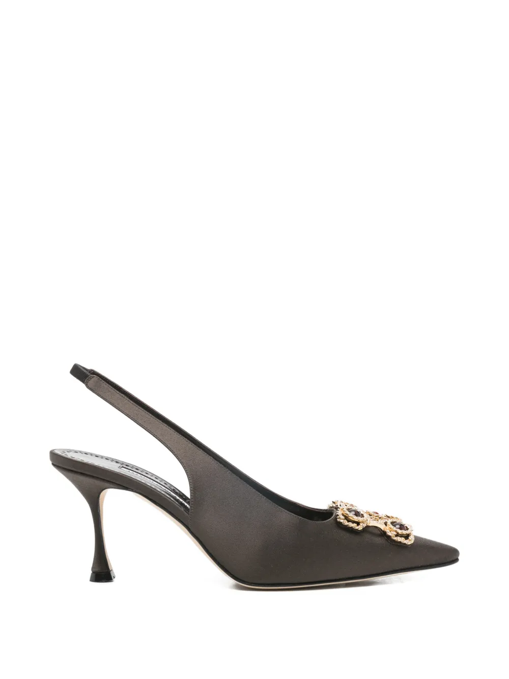 Manolo Blahnik embellished cupida pump - Grigio