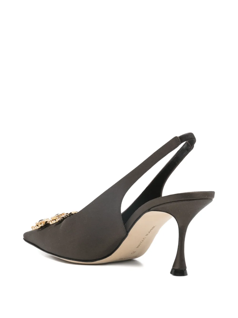 Manolo Blahnik Verfraaide cupida pumps Grijs