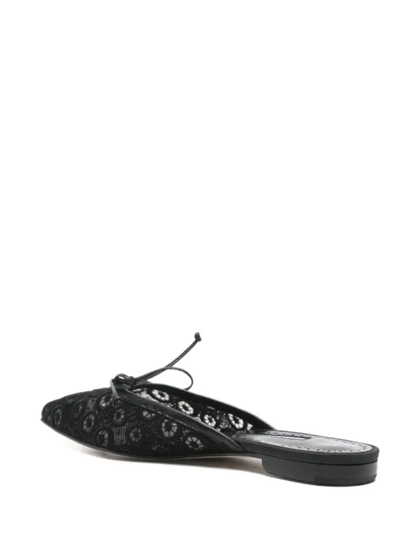 Manolo Blahnik Ballerimu Mules | Black | FARFETCH