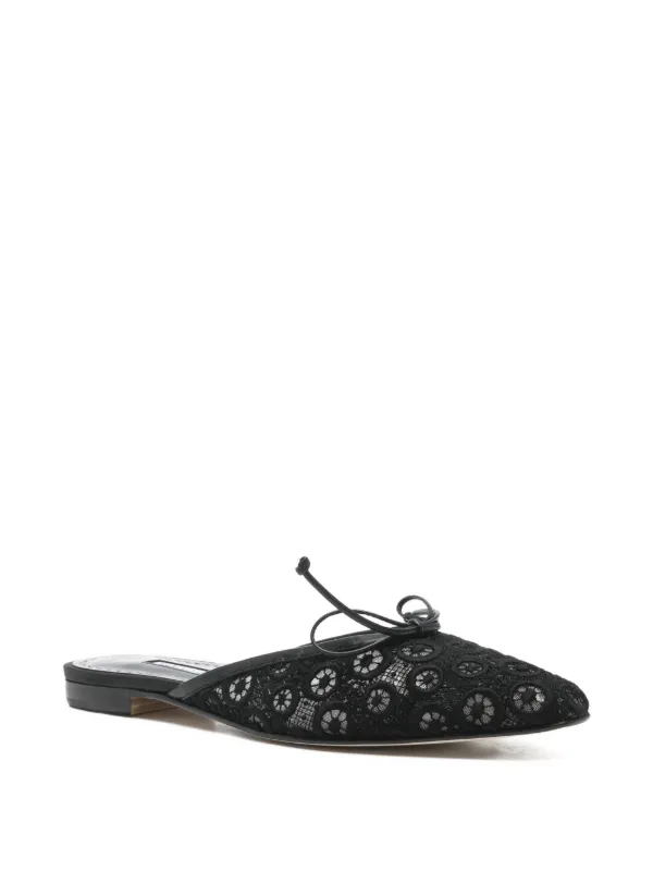 Manolo Blahnik Ballerimu ミュール | ブラック | FARFETCH JP