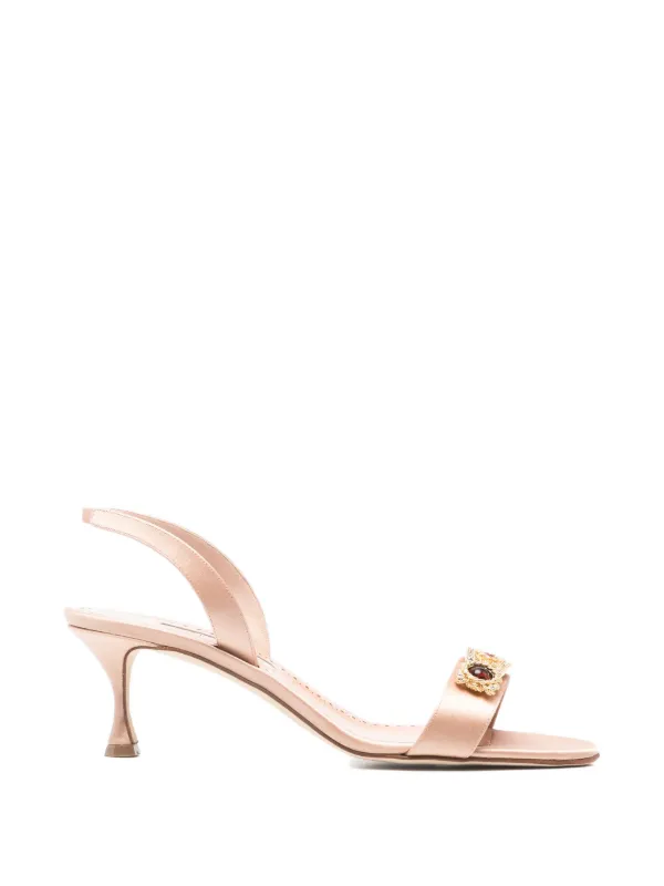 Manolo Blahnik Cupisan Sandals in Neutrals