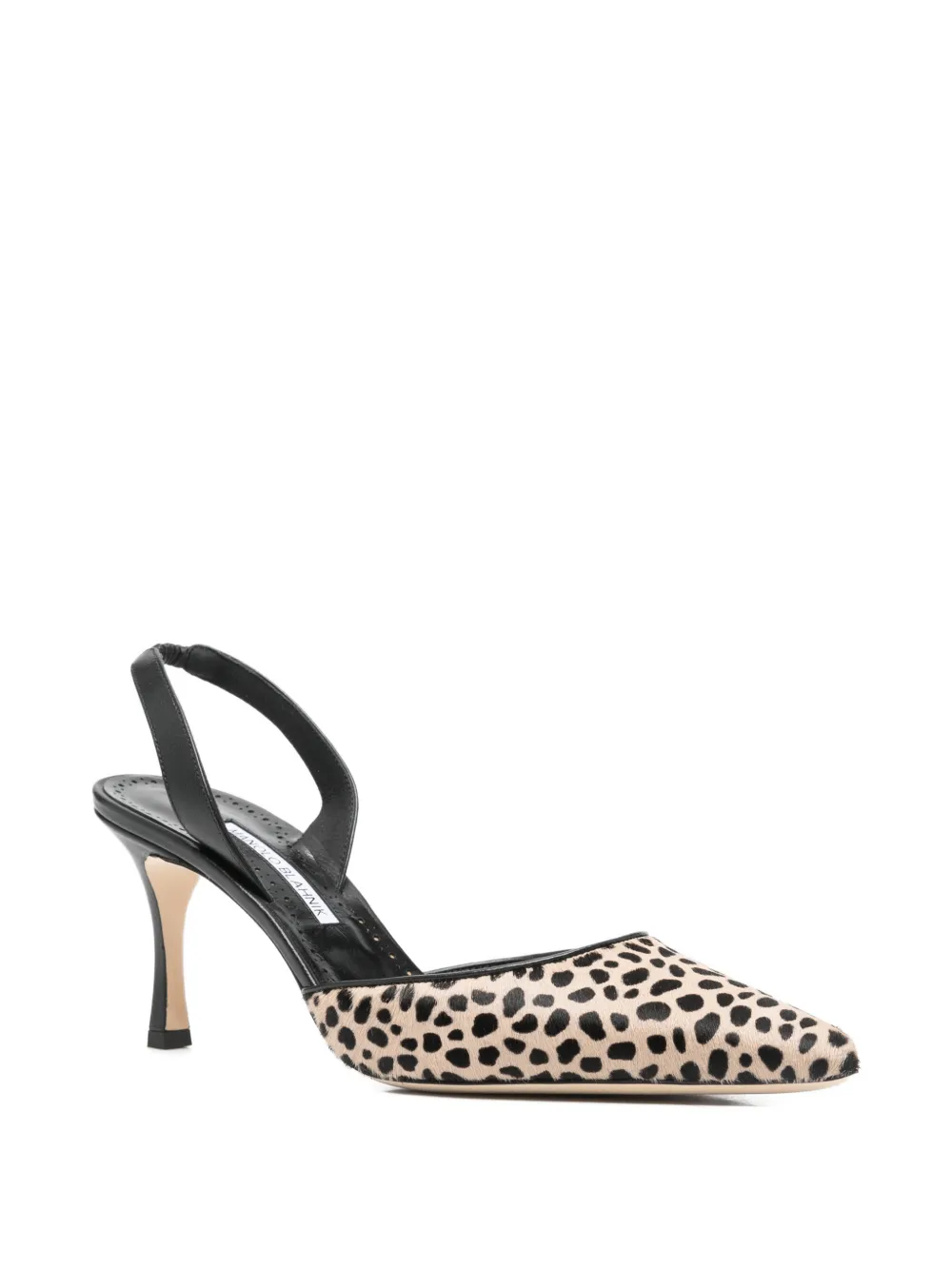 Manolo Blahnik 70mm Carolyne pointed leopard-pattern pumps | Heeled Pumps | Image 2