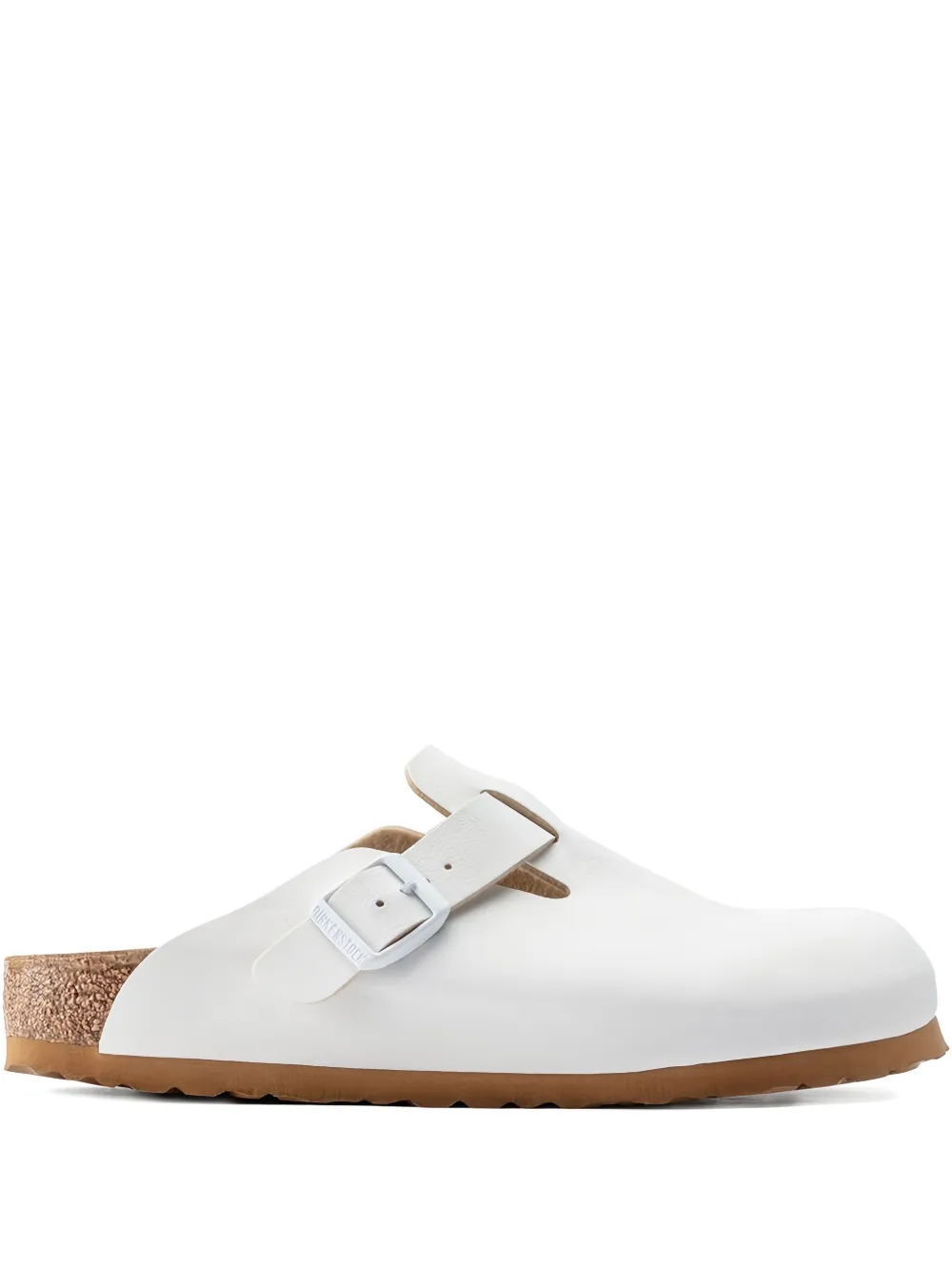 Birkenstock Boston Vegan "White" mules