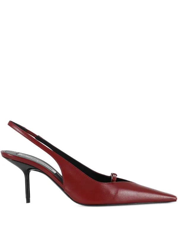 Victoria Victoria Beckham bow-detail Slingback Pumps | Red | FARFETCH HK