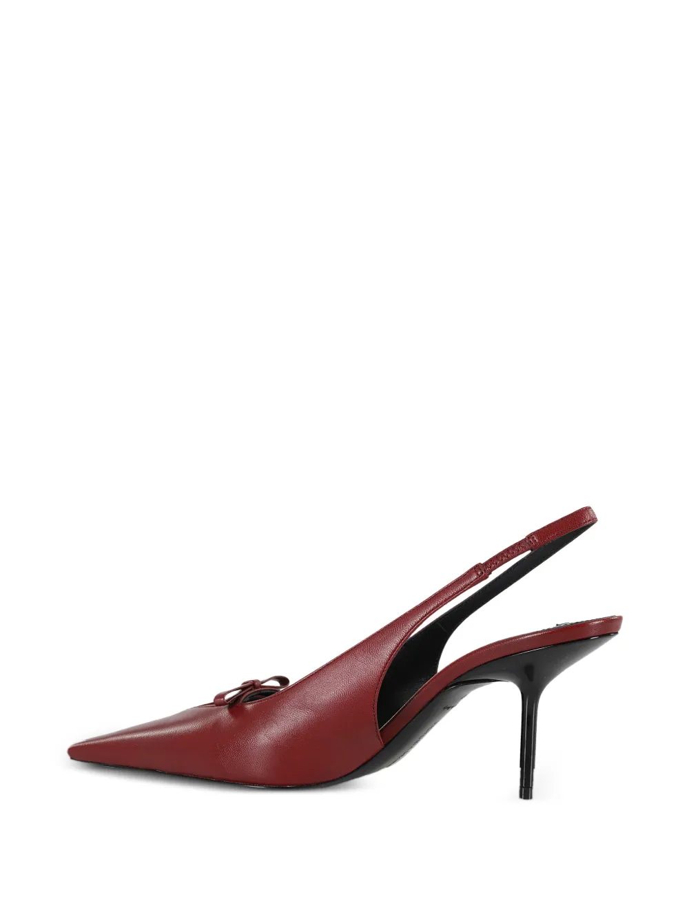 Victoria Beckham bow-detail slingback pumps Red