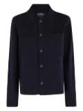 A.P.C. buttoned pocket cardigan - Blue