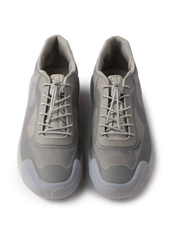 Prada lace-up Sneakers | Grey | FARFETCH