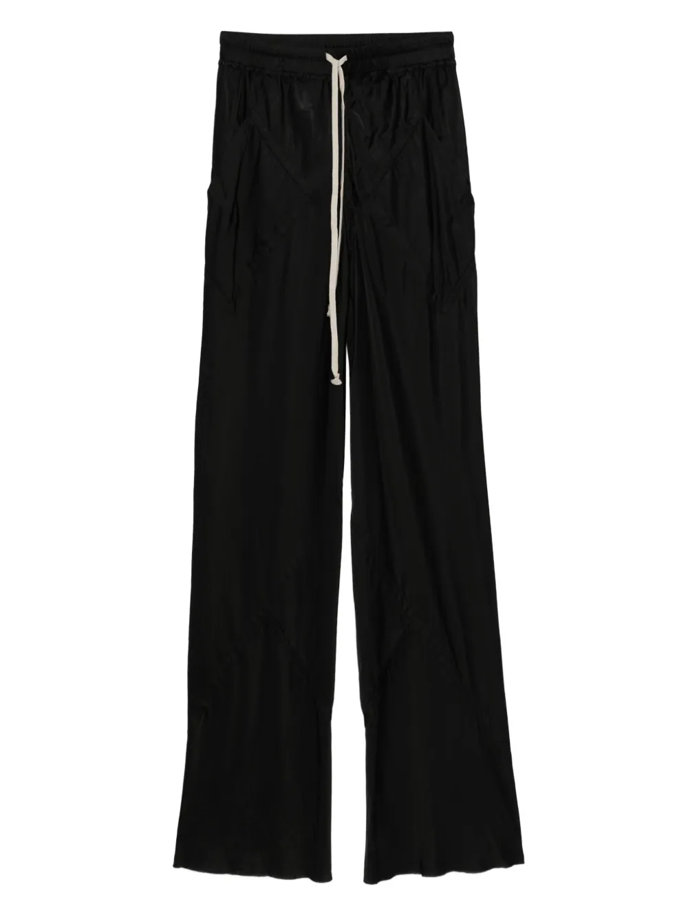 Rick Owens wide-leg high-waisted trousers Zwart