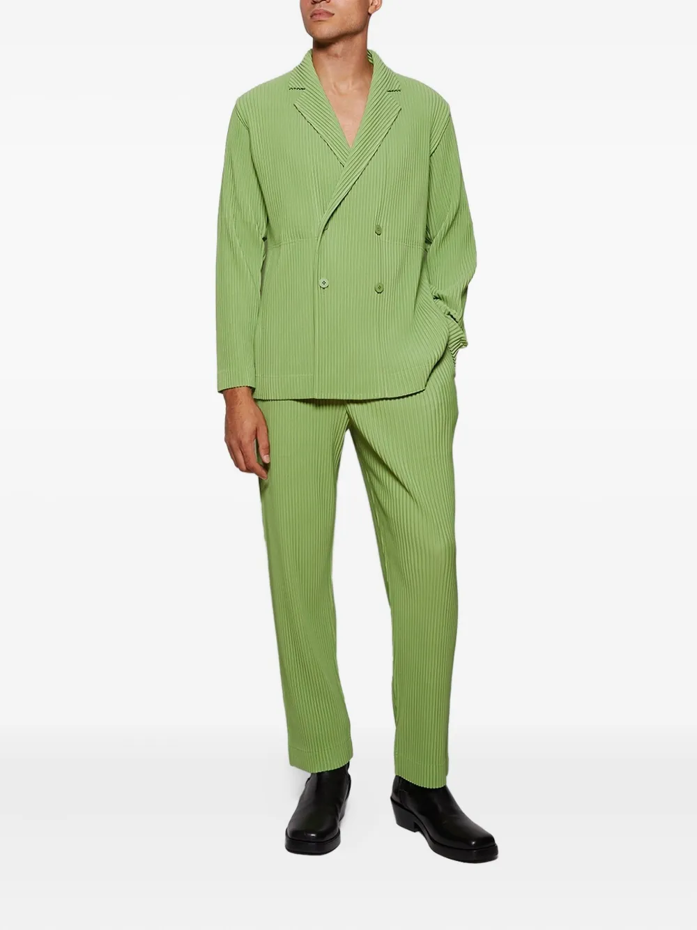 Issey Miyake chamarra plisada con doble botonadura | Sacos | Image 2