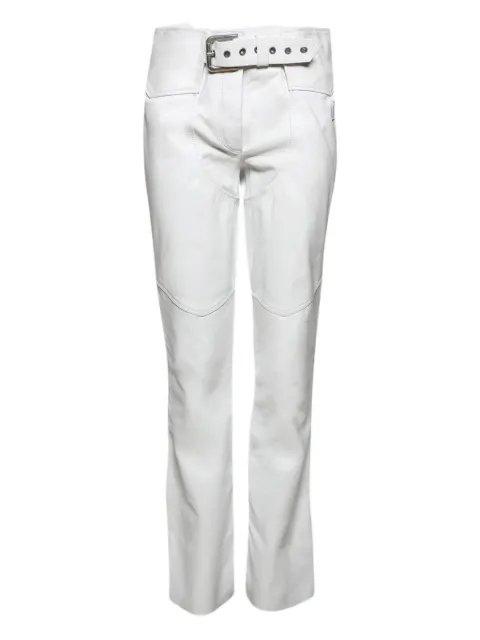 ANGELICA MONTINI STUDIOS belted leather trousers
