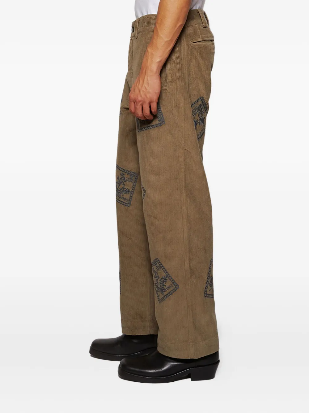 Baziszt Bosta Corduroy Trousers In Brown