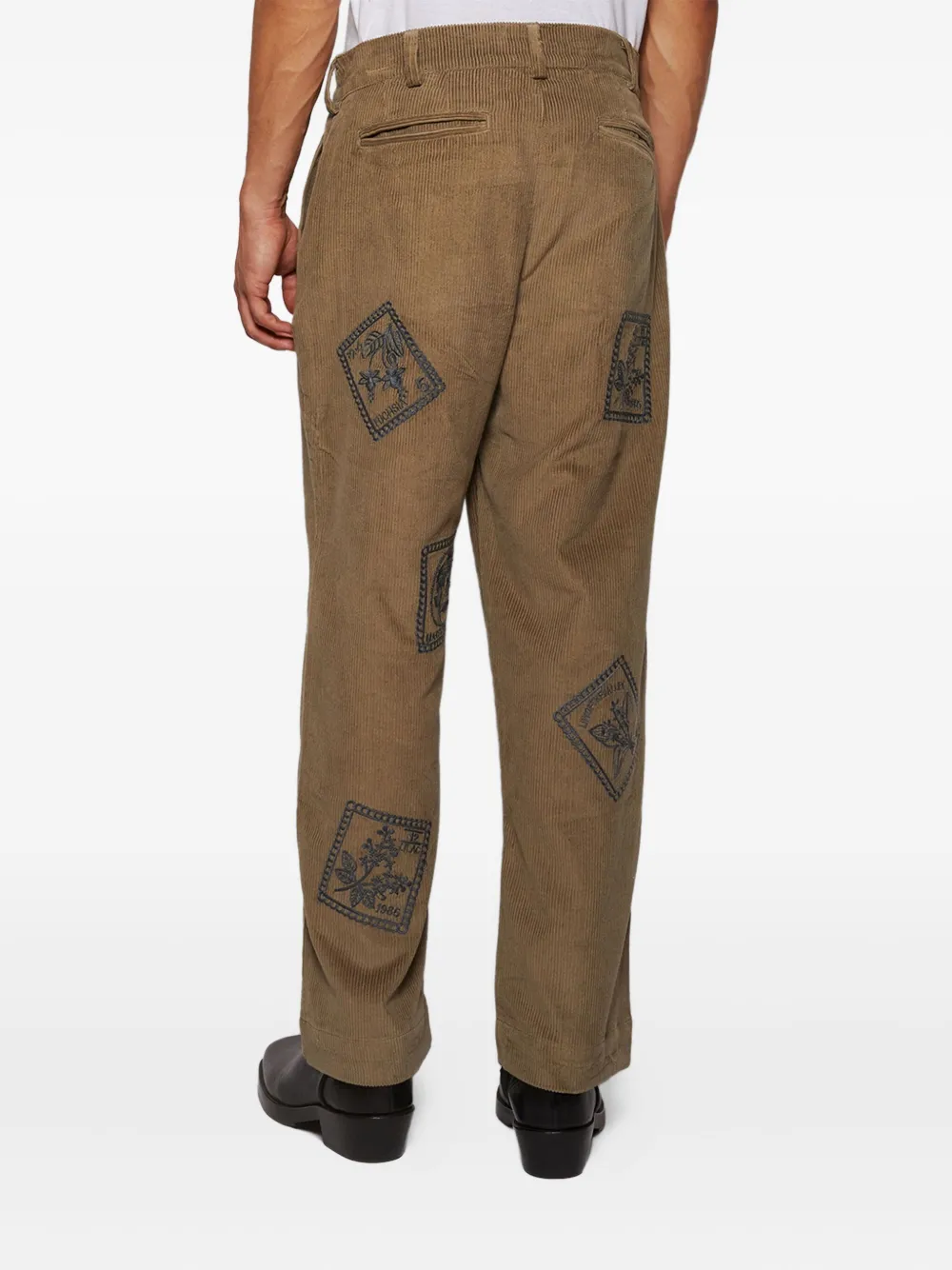 Baziszt Bosta Corduroy Trousers In Brown