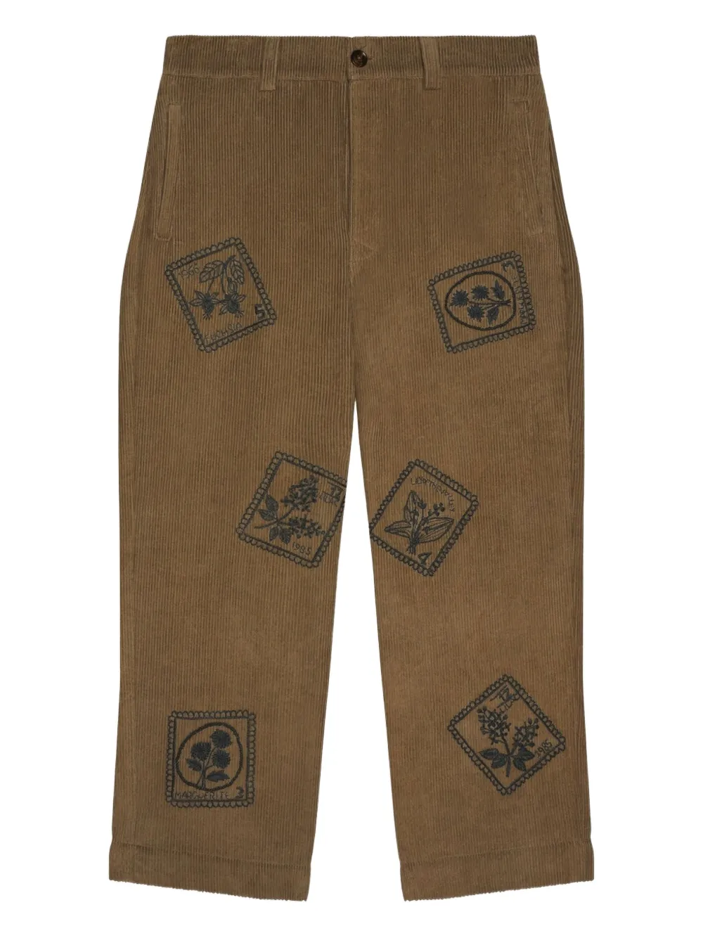 Baziszt Bosta Corduroy Trousers In Brown