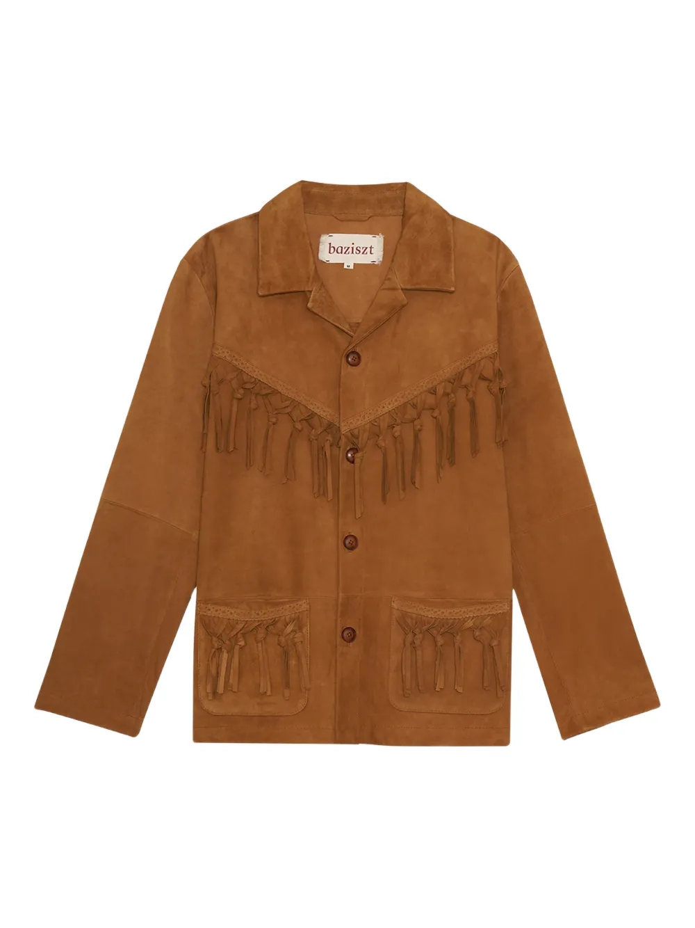Baziszt fringe-detail suede jacket | Brown | Image 1