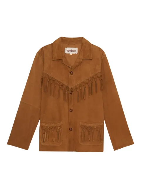 Baziszt fringe-detail suede jacket