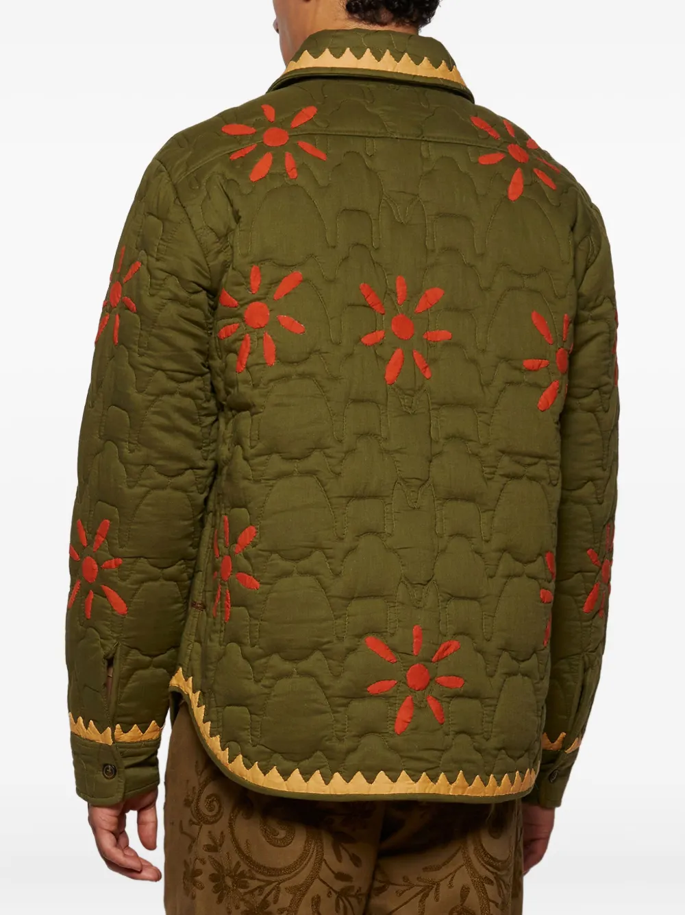Baziszt Nour Embroidered Jacket In Green