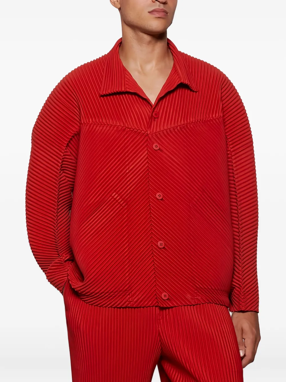 Issey Miyake Plissé buttoned jacket | Shirt Jackets | Image 2