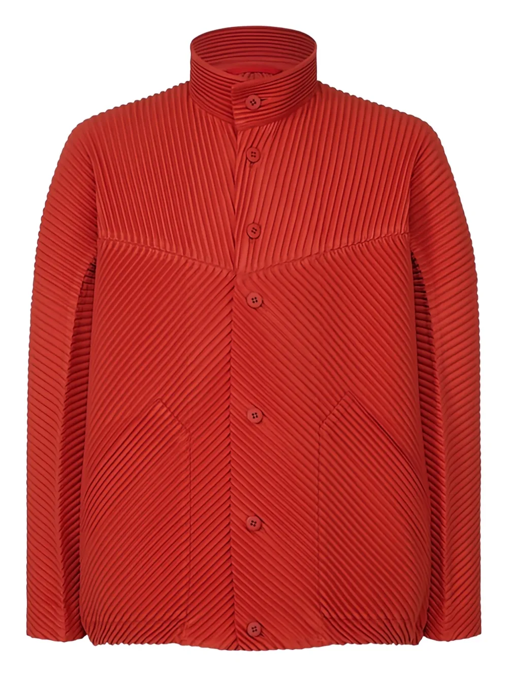 Issey Miyake Plissé buttoned jacket | Red | Image 1