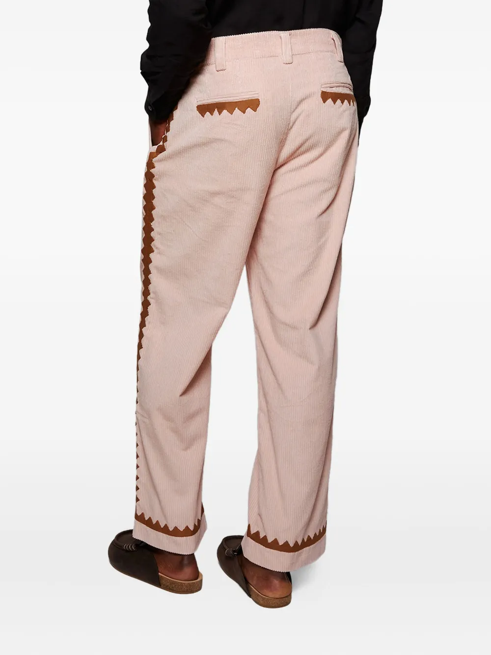 Baziszt Tamr Corduroy Trousers In Pink