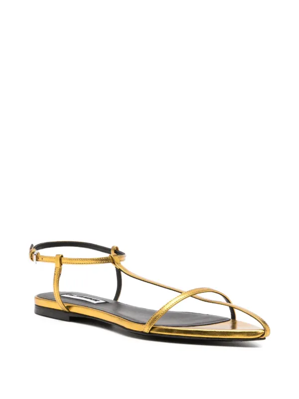 Jil Sander Cage Sandals | Gold | FARFETCH