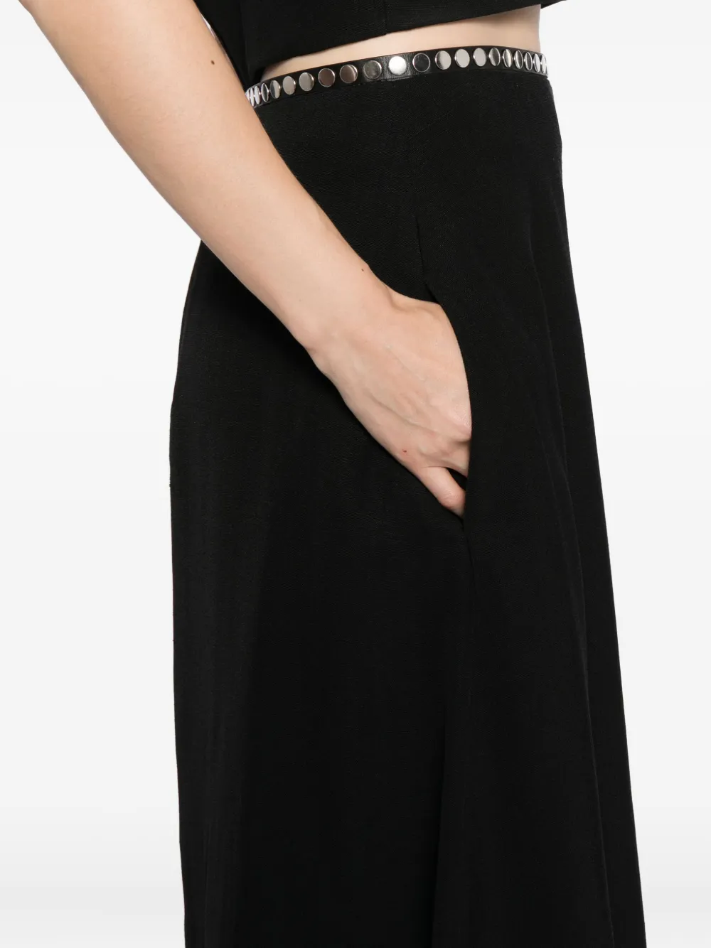 Jil Sander Rok met knopentaille Zwart