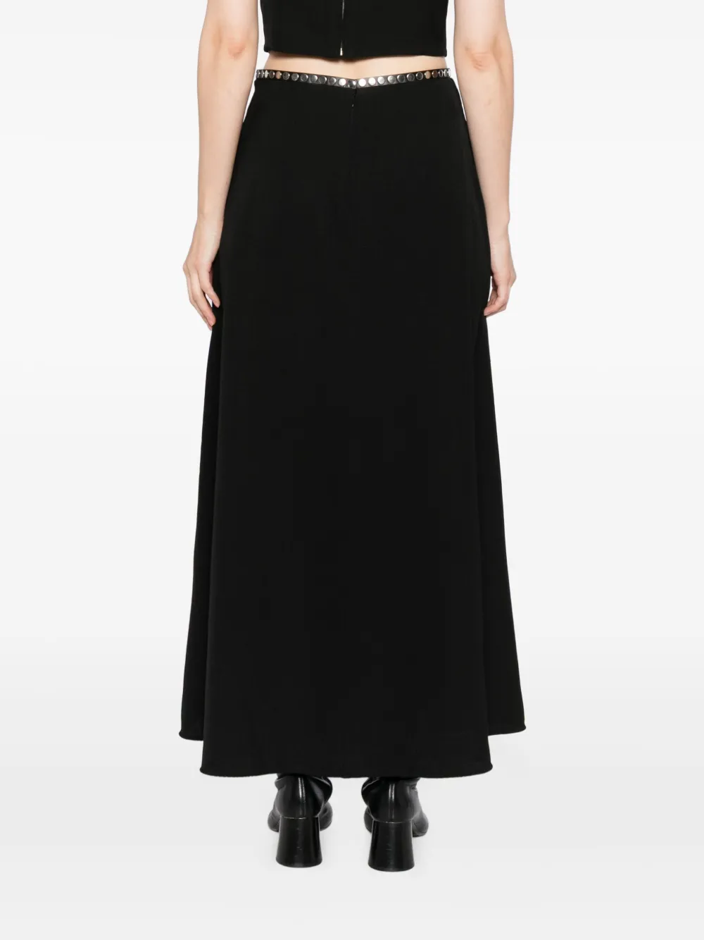 Jil Sander Rok met knopentaille Zwart