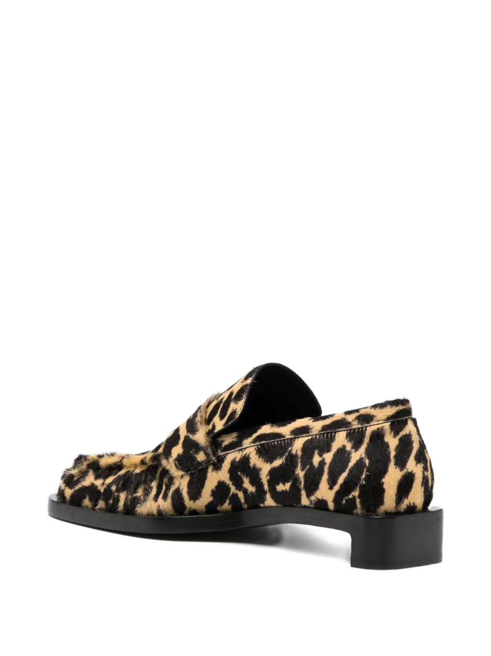Jil Sander Leopard-print Loafers In Multi