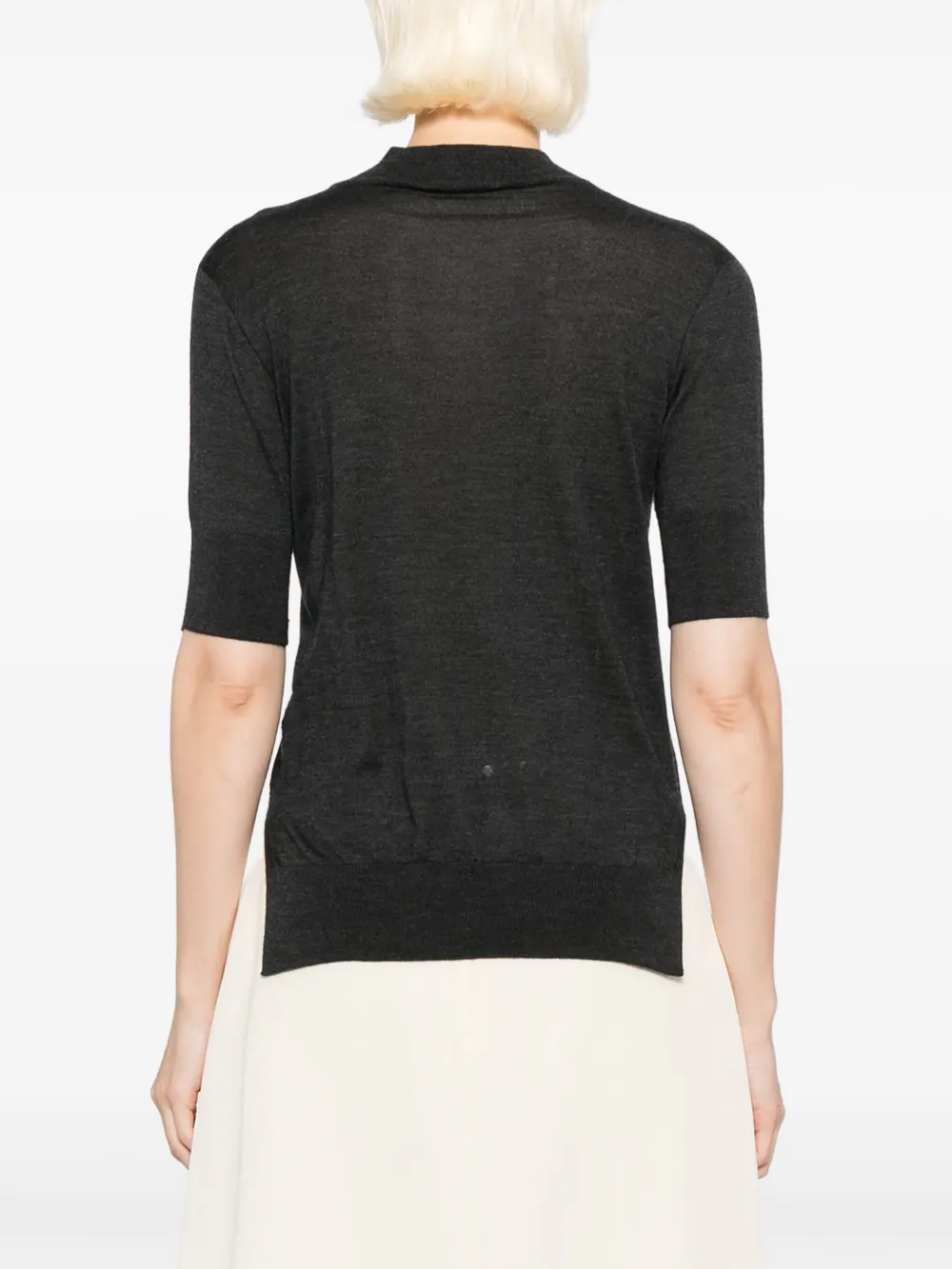 Jil Sander Top met ronde hals Grijs