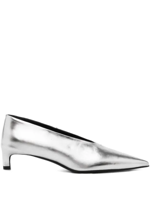Jil Sander 40mm leather pumps