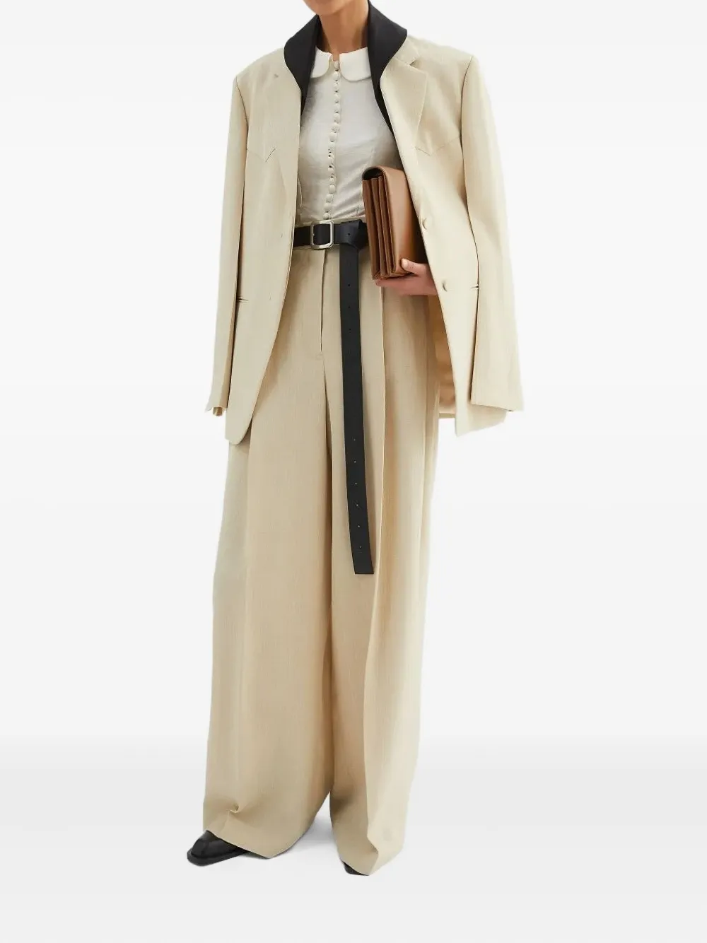 Jil Sander pleated trousers - Beige