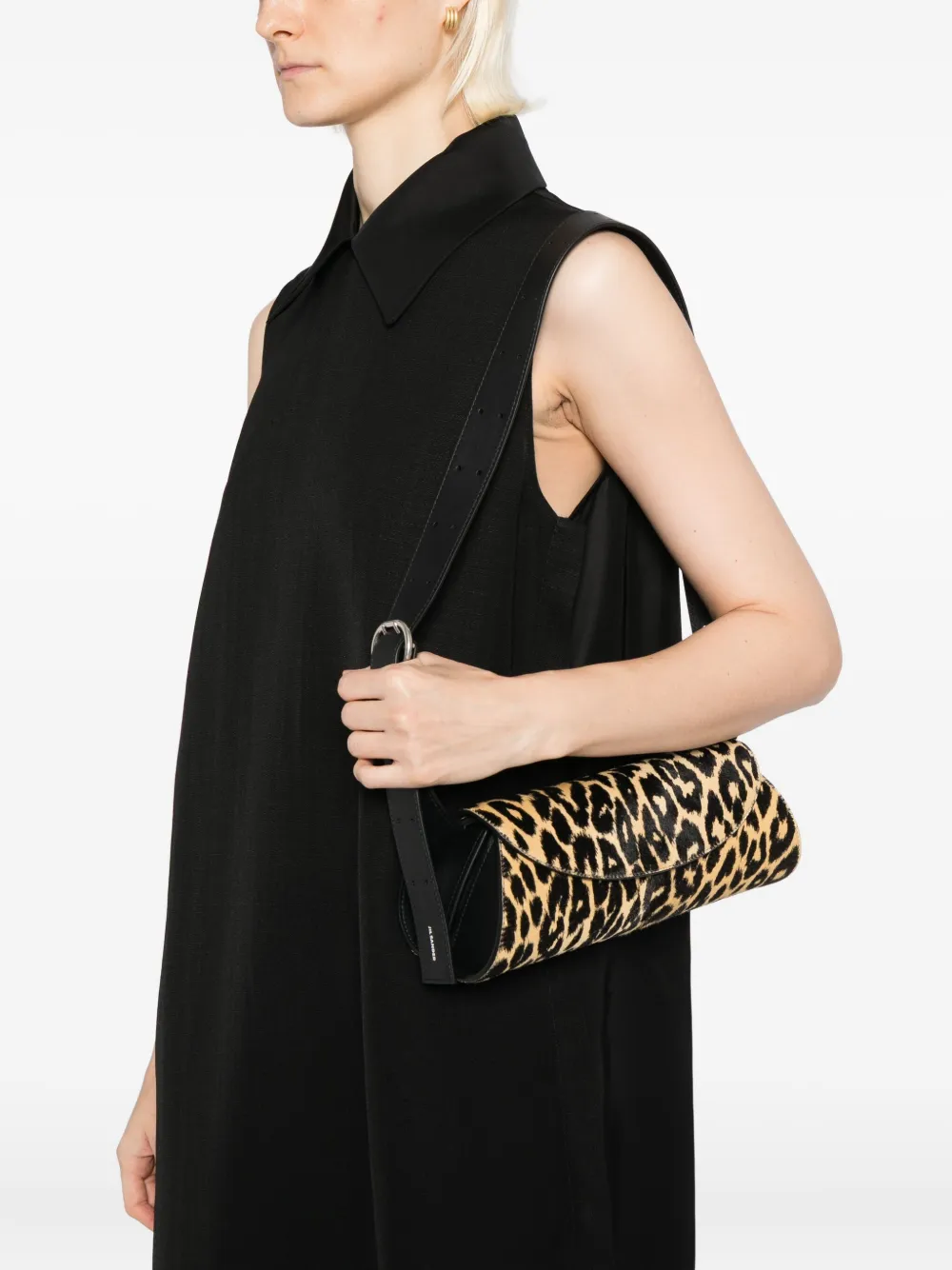 Jil Sander Cannolo kleine schoudertas - Beige